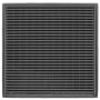 Infinity Drain 4" x 4" Premium Center Drain Kit with Wedge Wire Pattern Decorative Plate – Includes Cast Iron Drain Body with 2" Outlet Gunmetal