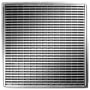 Infinity Drain 4" x 4" Premium Center Drain Kit with Wedge Wire Pattern Decorative Plate – Includes Cast Iron Drain Body with 2" Outlet Polished Stainless