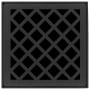 Infinity Drain 4" x 4" Premium Center Drain Strainer with Criss-Cross Pattern Decorative Plate, 2" Throat, and Hair Maintenance Kit Matte Black