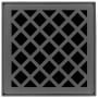 Infinity Drain 4" x 4" Premium Center Drain Strainer with Criss-Cross Pattern Decorative Plate, 2" Throat, and Hair Maintenance Kit Gunmetal