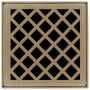 Infinity Drain 4" x 4" Premium Center Drain Strainer with Criss-Cross Pattern Decorative Plate, 2" Throat, and Hair Maintenance Kit Satin Bronze
