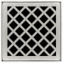 Infinity Drain 4" x 4" Premium Center Drain Strainer with Criss-Cross Pattern Decorative Plate, 2" Throat, and Hair Maintenance Kit Satin Stainless