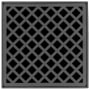 Infinity Drain 5" x 5" Premium Center Drain Kit with Criss-Cross Pattern Decorative Plate – Includes ABS Drain Body with 2" Outlet Gunmetal
