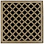 Infinity Drain 5" x 5" Premium Center Drain Kit with Criss-Cross Pattern Decorative Plate – Includes PVC Drain Body with 2" Outlet Satin Bronze