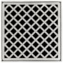 Infinity Drain 5" x 5" Premium Center Drain Kit with Criss-Cross Pattern Decorative Plate – Includes PVC Drain Body with 2" Outlet Satin Stainless