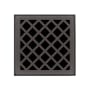 Infinity Drain Criss-Cross 4" Drain Grate Only for Select Infinity Drain Center Drains Oil Rubbed Bronze