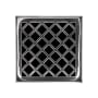 Infinity Drain Criss-Cross 4" Drain Grate Only for Select Infinity Drain Center Drains Polished Stainless
