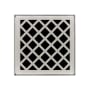 Infinity Drain Criss-Cross 4" Drain Grate Only for Select Infinity Drain Center Drains Satin Stainless