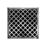 Infinity Drain Criss-Cross 5" Drain Grate Only for Select Infinity Drain Center Drains Polished Stainless