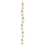 Innovations Lighting Milan 6 Light 8" Wide Multi Light Pendant Brushed Brass / Clear