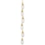 Innovations Lighting Milan 6 Light 8" Wide Multi Light Pendant Brushed Brass / Striped Clear