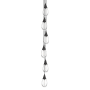 Innovations Lighting Milan 6 Light 8" Wide Multi Light Pendant Matte Black / Clear