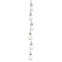Innovations Lighting Milan 6 Light 8" Wide Multi Light Pendant Polished Nickel / Clear