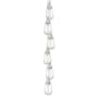 Innovations Lighting Milan 6 Light 8" Wide Multi Light Pendant Brushed Satin Nickel / Clear
