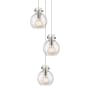 Innovations Lighting Newton Sphere 3 Light 16" Wide Multi Light Pendant Polished Nickel / Seedy