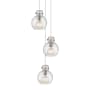 Innovations Lighting Newton Sphere 3 Light 16" Wide Multi Light Pendant Brushed Satin Nickel / Seedy