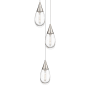 Innovations Lighting Malone 3 Light 14" Wide Multi Light Pendant Brushed Satin Nickel / Clear