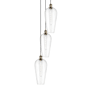 Innovations Lighting Chelsea 3 Light 15" Wide Multi Light Pendant Antique Brass / Clear