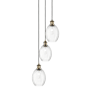 Innovations Lighting Preston 3 Light 13" Wide Multi Light Pendant Antique Brass / Clear