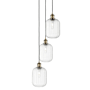 Innovations Lighting Preston 3 Light 14" Wide Multi Light Pendant Antique Brass / Clear