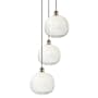 Innovations Lighting Brookhaven Sphere 3 Light 17" Wide Multi Light Pendant Antique Brass / Opal