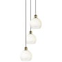 Innovations Lighting Brookhaven Globe 3 Light 15" Wide Multi Light Pendant Antique Brass / Opal