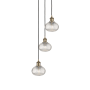 Innovations Lighting Ithaca 3 Light 13" Wide Multi Light Pendant Antique Brass / Clear Ithaca