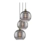 Innovations Lighting Rochester 3 Light 19" Wide Multi Light Pendant Antique Brass / Smoked