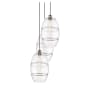 Innovations Lighting Vaz 3 Light 17" Wide Multi Light Pendant Antique Brass / Clear