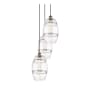 Innovations Lighting Vaz 3 Light 15" Wide Multi Light Pendant Antique Brass / Clear