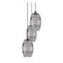 Innovations Lighting Vaz 3 Light 15" Wide Multi Light Pendant Antique Brass / Smoked