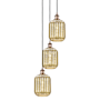 Innovations Lighting Preston 3 Light 14" Wide Multi Light Pendant Antique Copper / Mercury