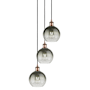 Innovations Lighting Brookhaven Globe 3 Light 15" Wide Multi Light Pendant Antique Copper / Slate