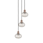 Innovations Lighting Ithaca 3 Light 13" Wide Multi Light Pendant Antique Copper / Clear Ithaca