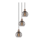 Innovations Lighting Rochester 3 Light 12" Wide Multi Light Pendant Antique Copper / Smoked