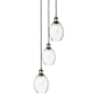 Innovations Lighting Preston 3 Light 13" Wide Multi Light Pendant Black Antique Brass / Clear