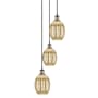 Innovations Lighting Preston 3 Light 13" Wide Multi Light Pendant Black Antique Brass / Mercury