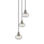 Innovations Lighting Ithaca 3 Light 13" Wide Multi Light Pendant Black Antique Brass / Clear Ithaca