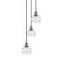 Innovations Lighting Rochester 3 Light 12" Wide Multi Light Pendant Black Antique Brass / Clear