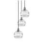 Innovations Lighting Rochester 3 Light 15" Wide Multi Light Pendant Black Antique Brass / Clear