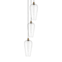 Innovations Lighting Chelsea 3 Light 15" Wide Multi Light Pendant Brushed Brass / Clear