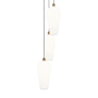 Innovations Lighting Chelsea 3 Light 15" Wide Multi Light Pendant Brushed Brass / White