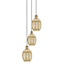 Innovations Lighting Preston 3 Light 13" Wide Multi Light Pendant Brushed Brass / Mercury
