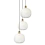 Innovations Lighting Brookhaven Sphere 3 Light 17" Wide Multi Light Pendant Brushed Brass / Opal
