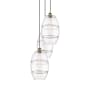 Innovations Lighting Vaz 3 Light 17" Wide Multi Light Pendant Brushed Brass / Clear