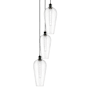 Innovations Lighting Chelsea 3 Light 15" Wide Multi Light Pendant Matte Black / Clear