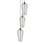 Innovations Lighting Chelsea 3 Light 15" Wide Multi Light Pendant Matte Black / Light Smoke
