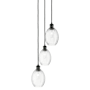 Innovations Lighting Preston 3 Light 13" Wide Multi Light Pendant Matte Black / Clear
