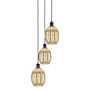 Innovations Lighting Preston 3 Light 13" Wide Multi Light Pendant Matte Black / Mercury