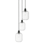 Innovations Lighting Preston 3 Light 14" Wide Multi Light Pendant Matte Black / Clear